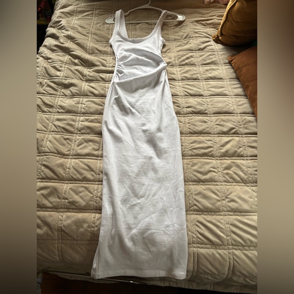 Zara White Sleeveless Maxi Dress - Picture 3 of 7